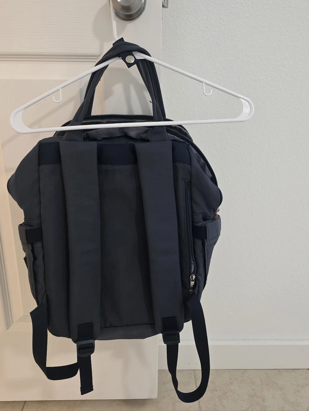 Ruvalino Diaper Bag Backpack Navy Blue Multi-Pocket Baby Bag Travel Organizer